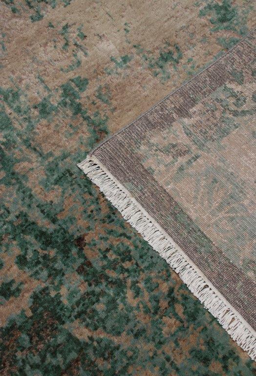 Eden Grove Hand knotted Modern Green Rug (HK-4B)