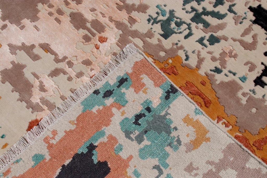 Modern Multicolour Rug Urban Mirage Hand knotted Modern Multicolour Rug (522) – Indirug