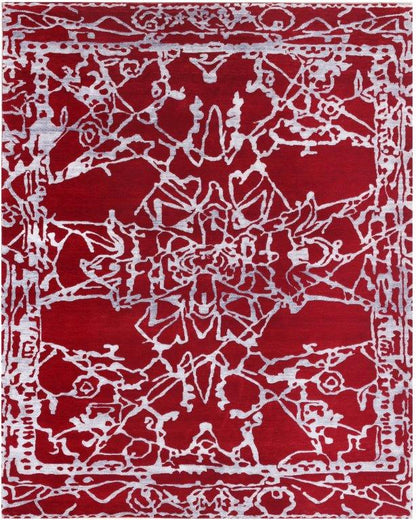 Hand knotted Modern Red Rug (HK-KT-250)