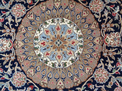 Hand knotted Traditional Nain 1 Blue  Rug (NN-12)