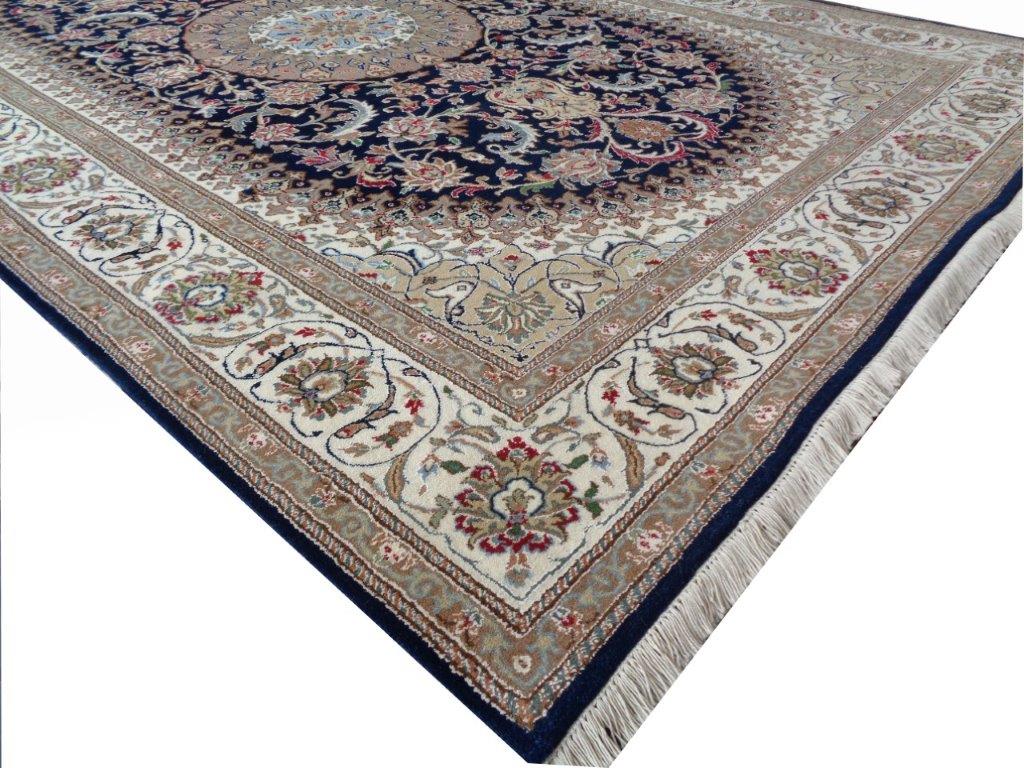 Hand knotted Traditional Nain 1 Blue  Rug (NN-12)