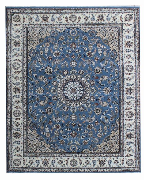 Hand knotted Traditional Nain 2 Lt Blue Rug (NN-16)