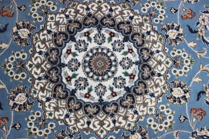 Hand knotted Traditional Nain 2 Lt Blue Rug (NN-16)