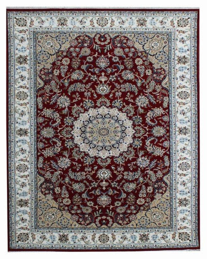 Hand knotted Traditional Nain 2 Red Rug (NN-17)