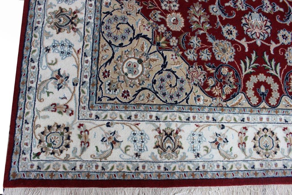 Hand knotted Traditional Nain 2 Red Rug (NN-17)