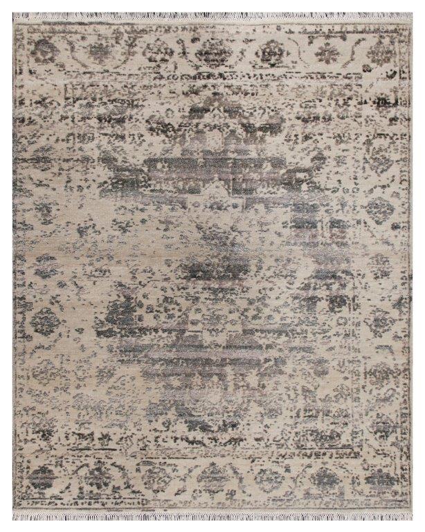 Hand knotted Transitional Grey Rug (HK-Itihas)