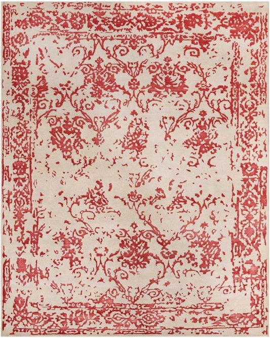Hand knotted Transitional Red Rug (HK-MCT-22)