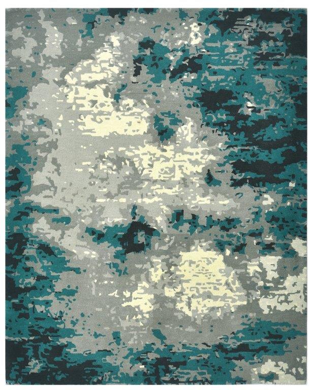 Oceanic Abstract Hand tufted Modern Multicolour Rug (HT-539A) – Indirug