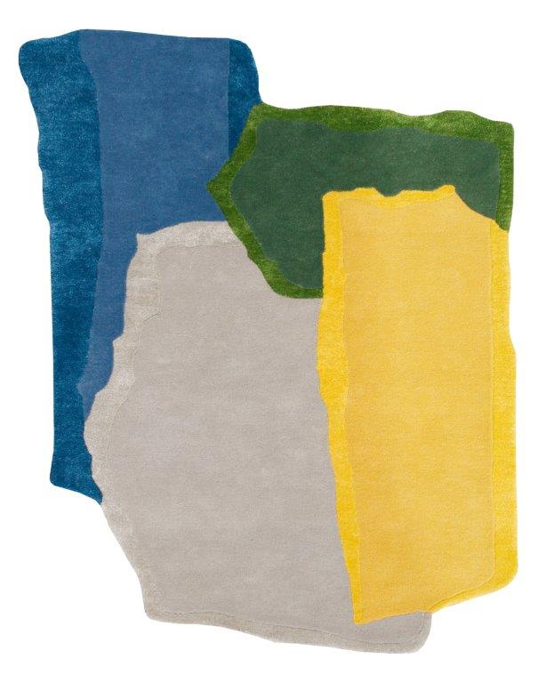 Hand tufted Modern Multicolour Rug (mosaic 48 B)