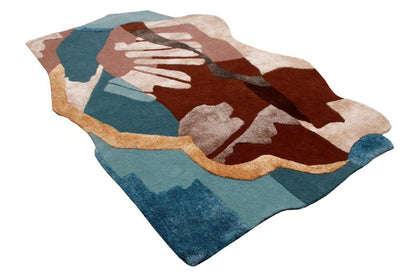 Hand tufted Modern Multicolour Rug (mosaic 54 c)