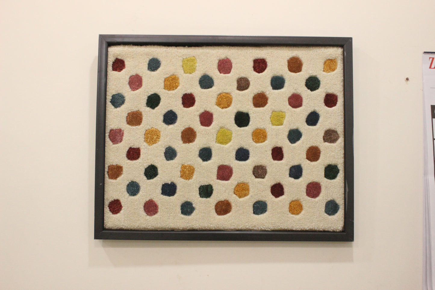 Handmade Wool Dot Pattern Wall Hanging