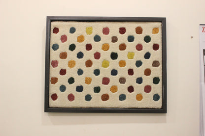 Handmade Wool Dot Pattern Wall Hanging