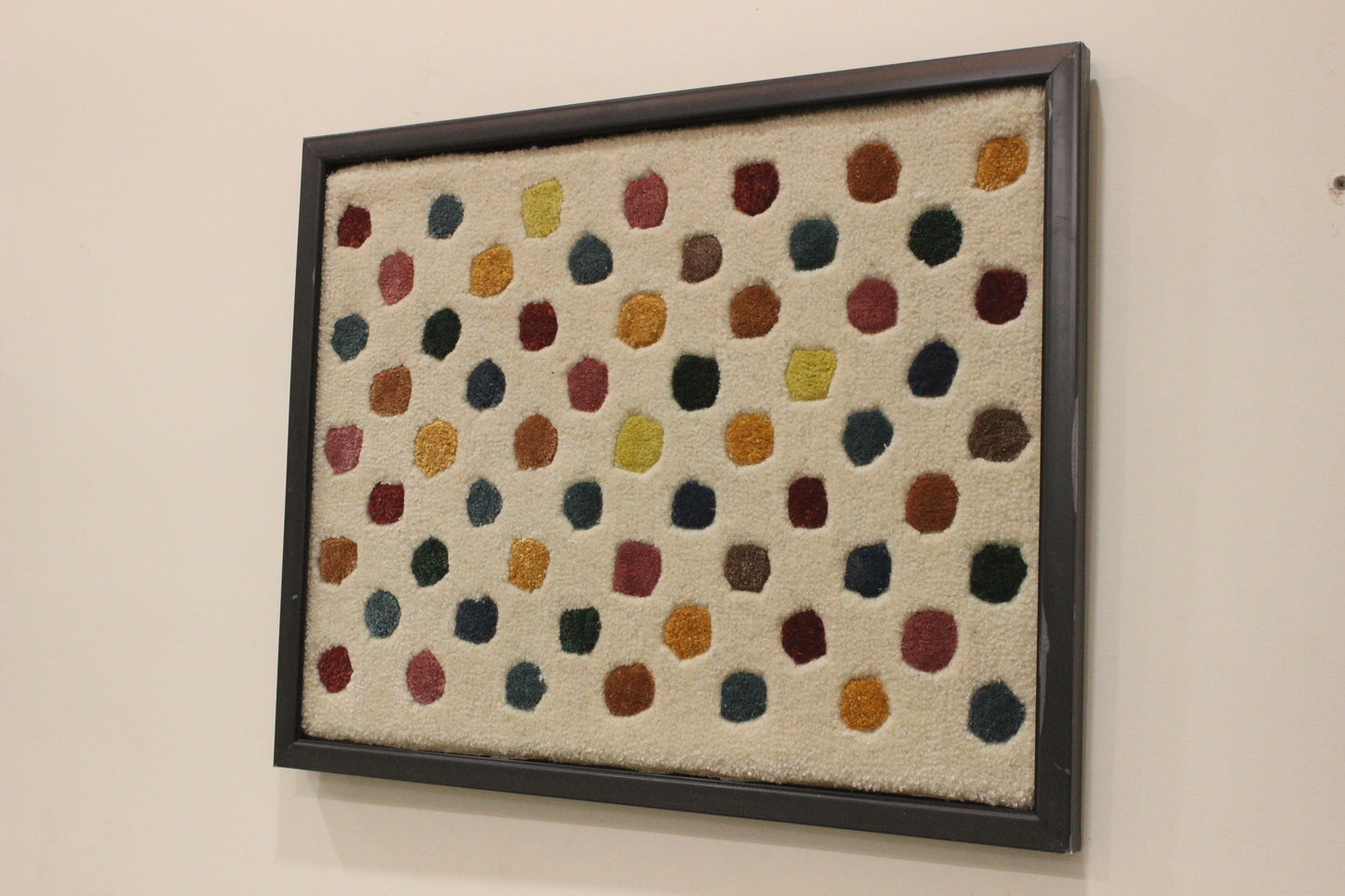 Handmade Wool Dot Pattern Wall Hanging