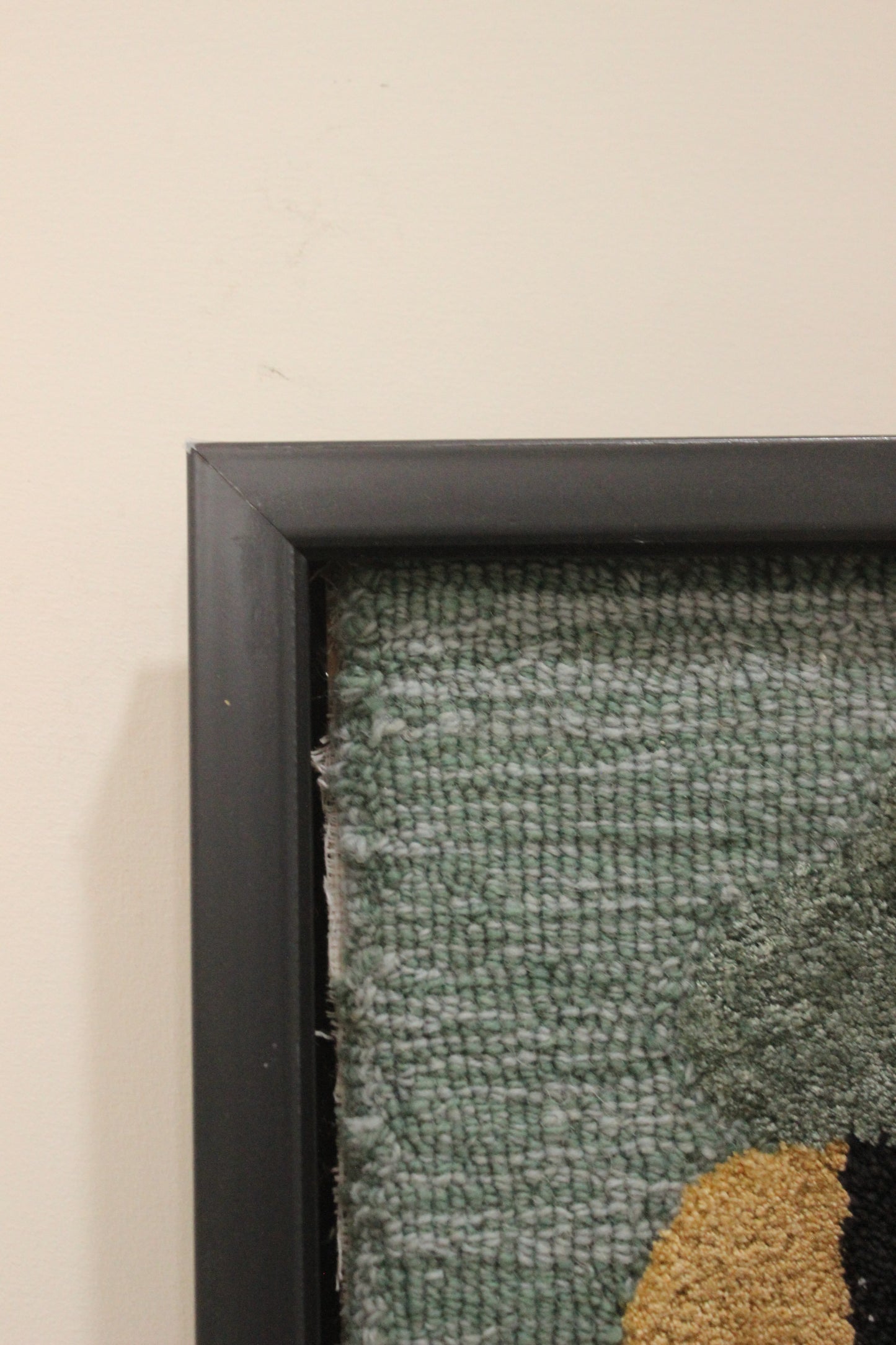 Abstract Framed Wool Wall Hanging - Handmade Boho Decor