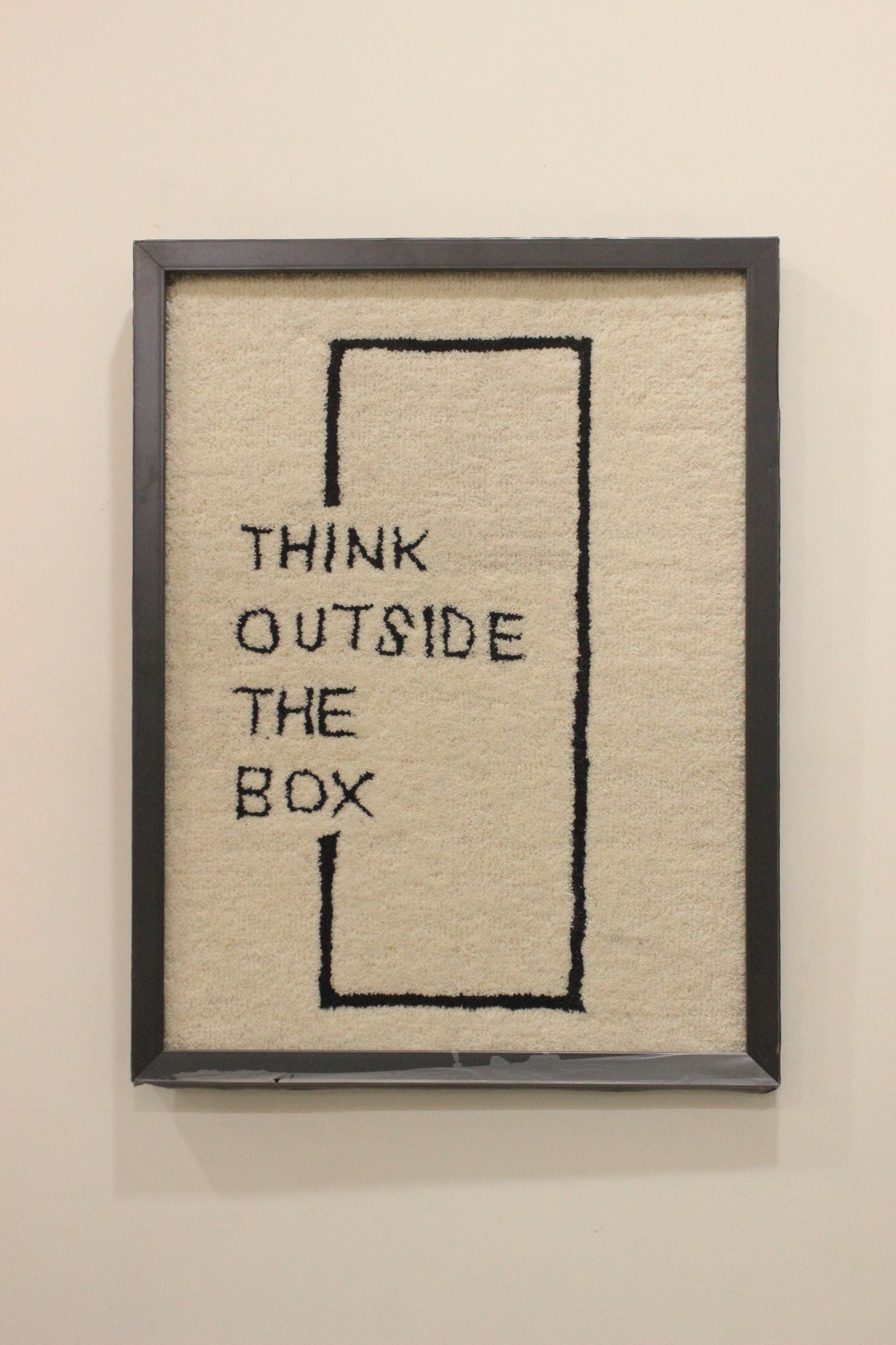Think Outside The Box Wall Frame | Minimalist Artistic Wall Decor | Modern Home Decoration Frame