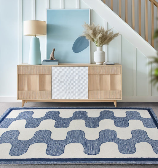 Waveform Wool Rug (HT 841B)