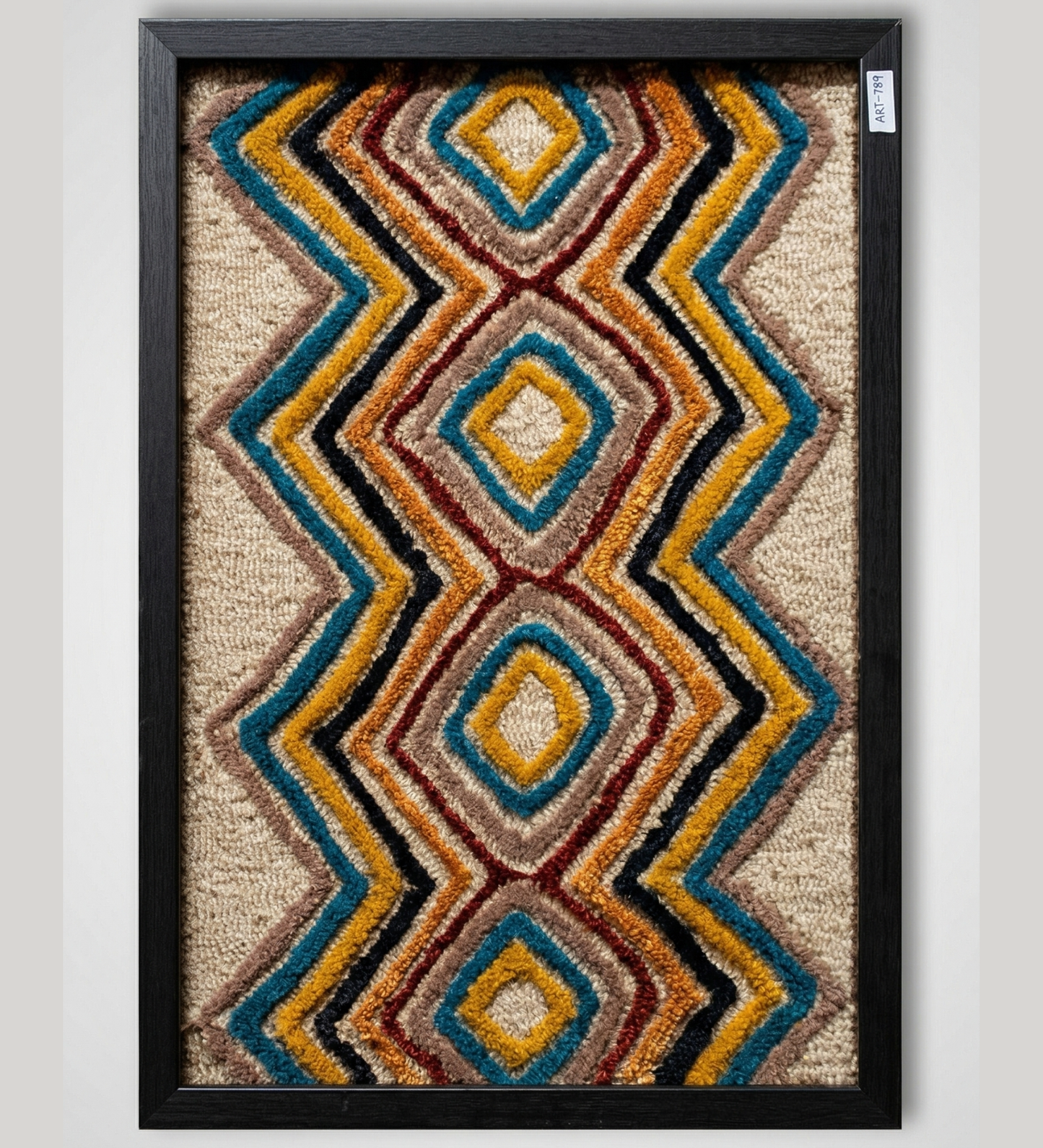 Handmade Wool Geometric Wall Hanging
