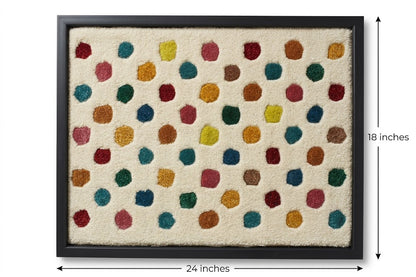 Handmade Wool Dot Pattern Wall Hanging