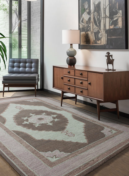 Dust Rose Reverie Wool Rug